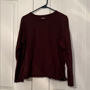 Old Navy Chocolate Long Sleeve Top